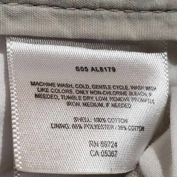 Columbia Outdoor Hiking Pants Women's 12 Long Beige Khaki Straight Leg Pockets - Picture 10 of 14